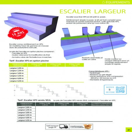 Piscine rectangle BOIS 802x400cm