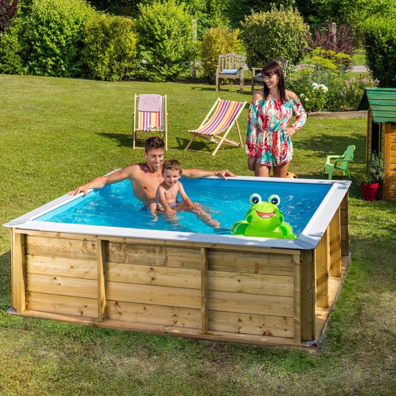 Piscine Bois carrée...