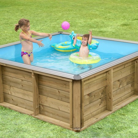 Piscine Bois carrée Pistoche 200x200