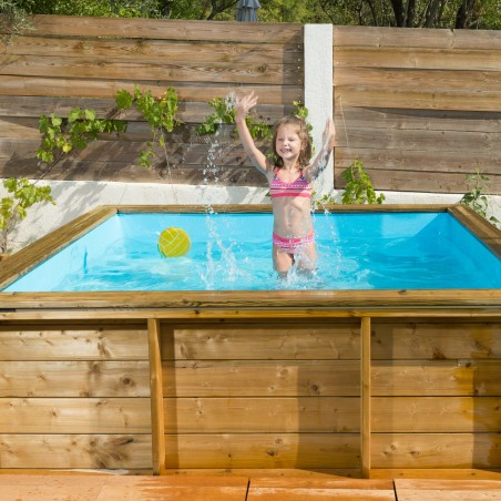 Piscine Bois carrée Tropic Junior 200x200