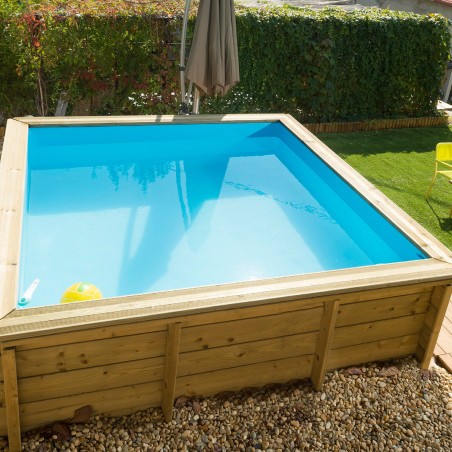 Piscine Bois carrée Tropic Junior 200x200