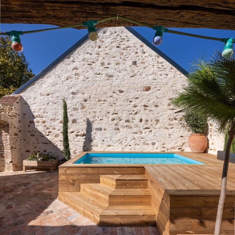 Piscine Bois Rectangle...