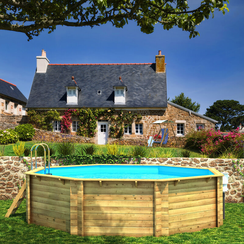 Piscine Bois octo 470cm Tropic