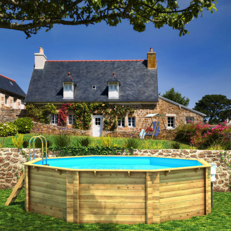 Piscine Bois octo 470cm Tropic