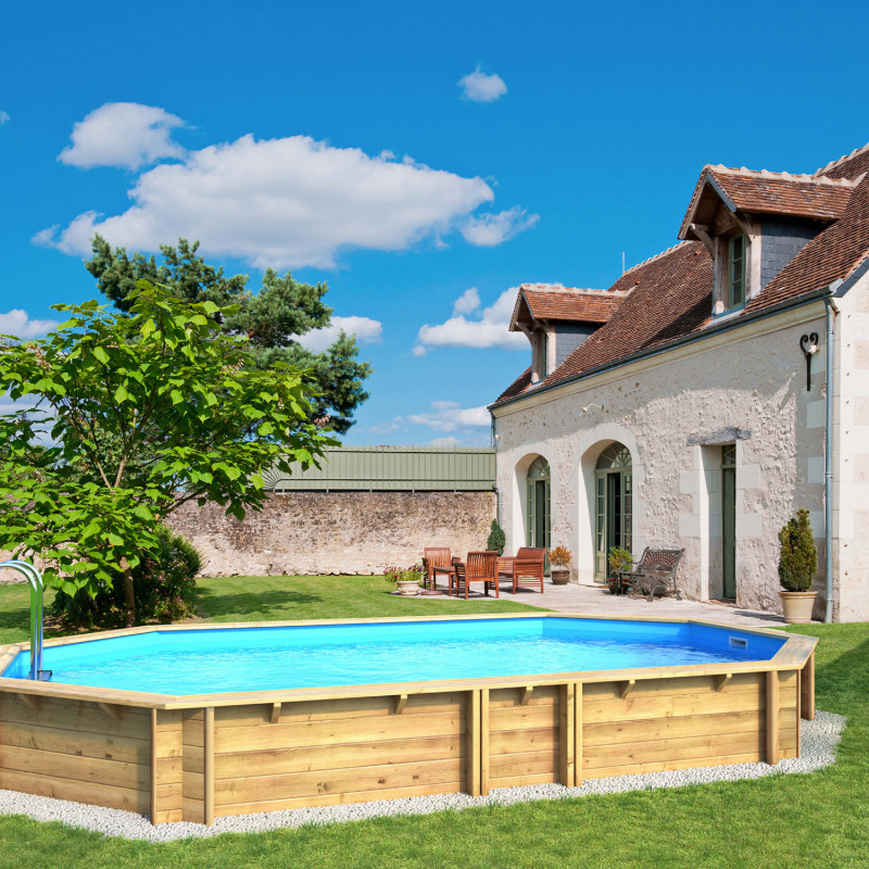 Piscine Bois octo-allongée...