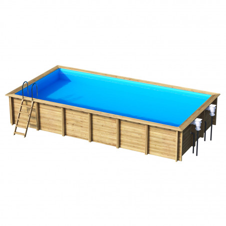 Piscine Bois Rectangle WEVA 800x400cm