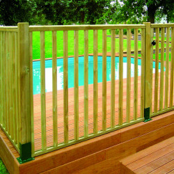 Piscine Bois URBAINE Rectangle couverture automatique 500X200cm