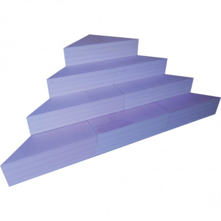 ESCALIER D'ANGLE DETENTE PISCINE BOIS/PVC