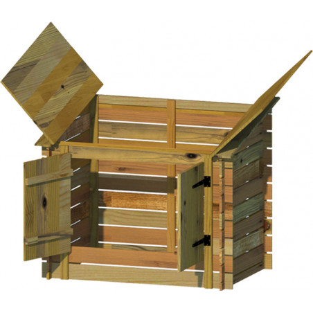 COFFRE FILTRATION BOIS GRAND MODEL HORS SOL