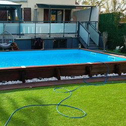 Piscine rectangle BOIS 802x400cm