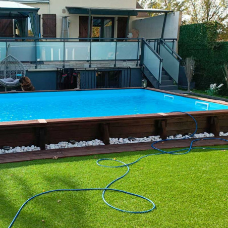 Piscine rectangle BOIS 802x400cm