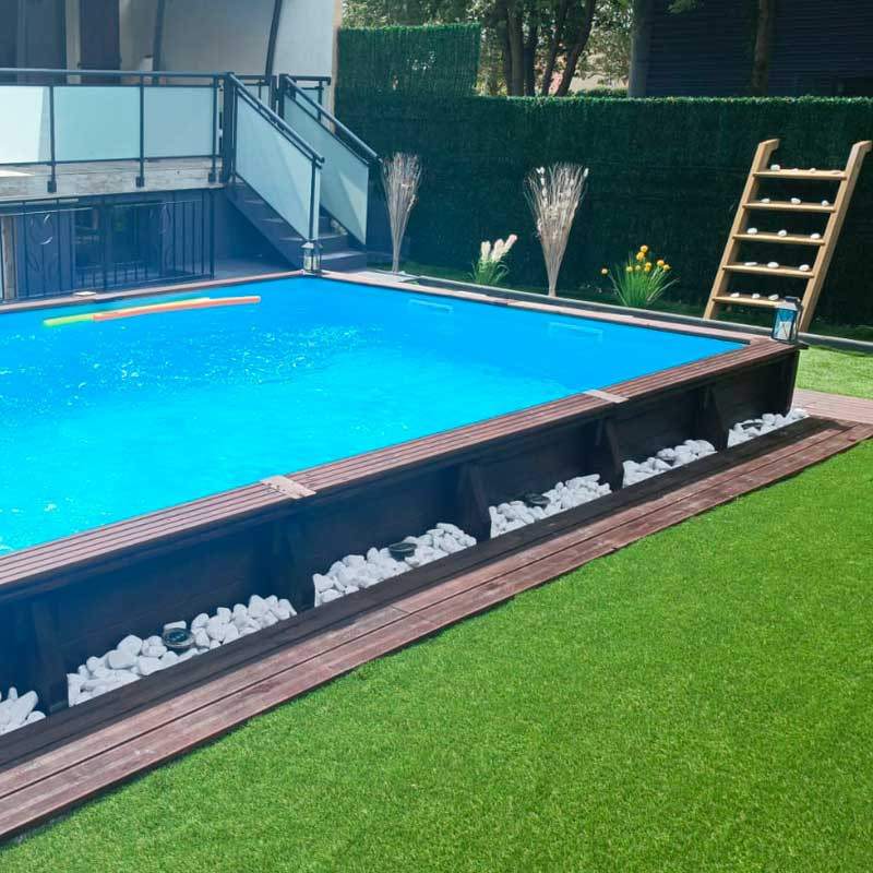Piscine rectangle BOIS...