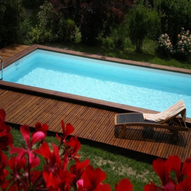 Piscine rectangle BOIS...