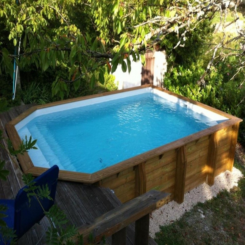 Piscine semi-octo BOIS...