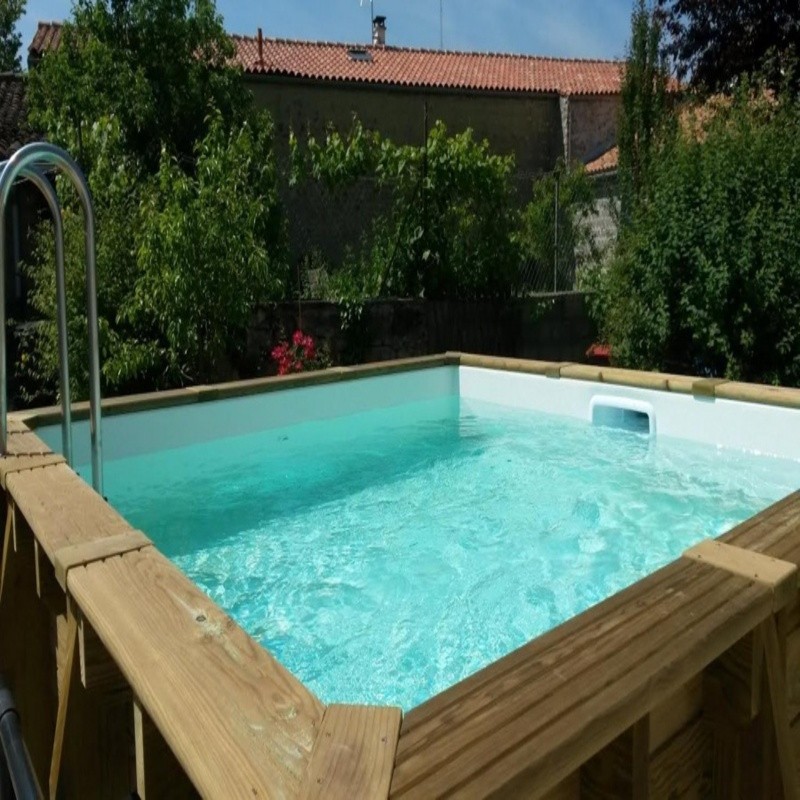 Piscine carrée BOIS 200x200cm