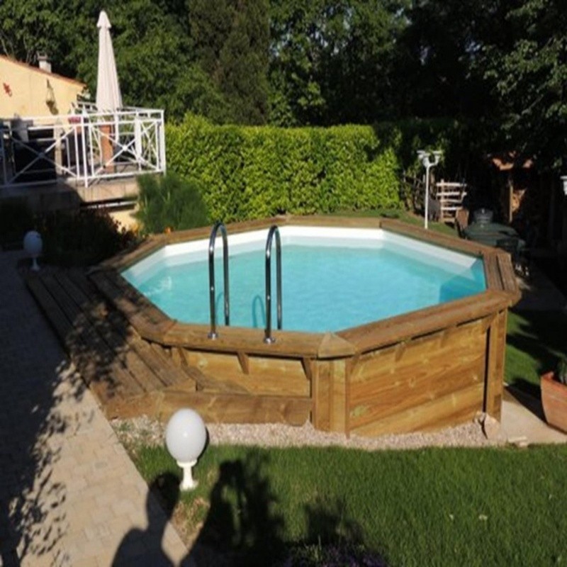 Piscine octo BOIS 300x358cm